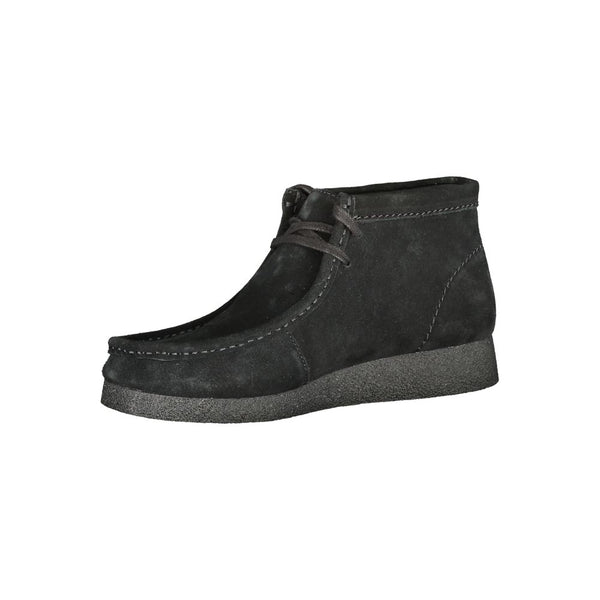 Schwarzes Leder Herren Sneaker