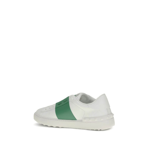 Weiße Kalbshaut Bos Taurus Sneakers mit niedrigem Schaft