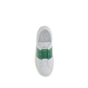 Weiße Kalbshaut Bos Taurus Sneakers mit niedrigem Schaft