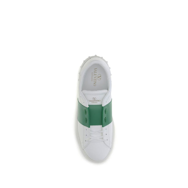 Weiße Kalbshaut Bos Taurus Sneakers mit niedrigem Schaft