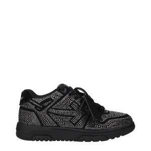 Schwarze Leder-Sneakers