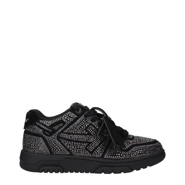 Schwarze Leder-Sneakers