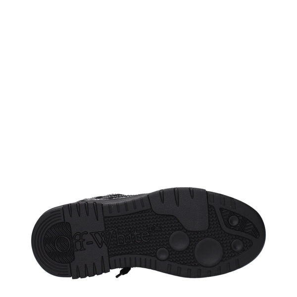 Schwarze Leder-Sneakers