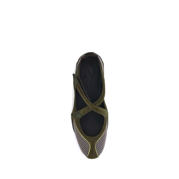 Grüne Polyethylen-Ballerinas
