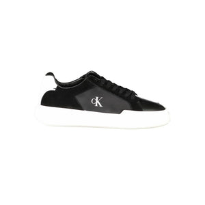 Schwarzes Leder Herren Sneaker