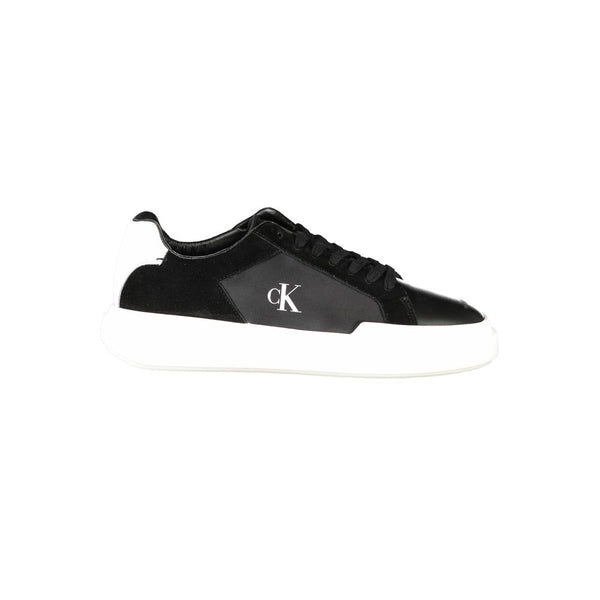 Schwarzes Leder Herren Sneaker