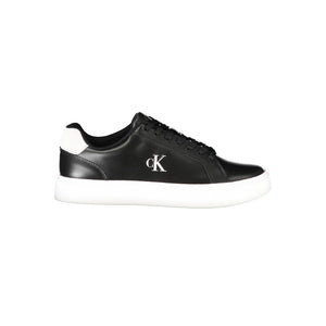 Schwarzes Leder Herren Sneaker