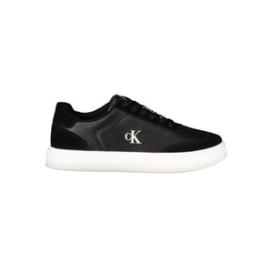 Schwarzes Leder Herren Sneaker