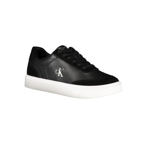 Schwarzes Leder Herren Sneaker