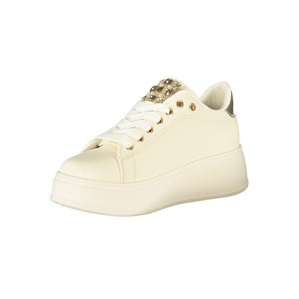 Beige Polyester Damen Sneaker