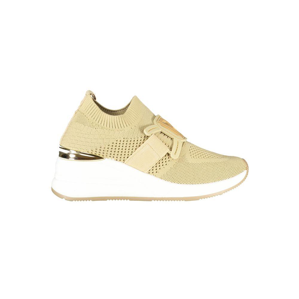 Beige Polyester Damen Sneaker