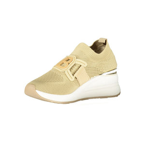Beige Polyester Damen Sneaker