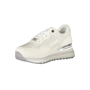 Weißer Polyester Damen Sneaker