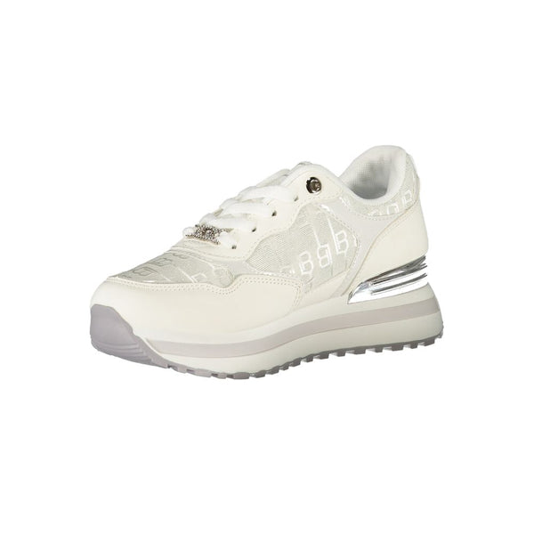Weißer Polyester Damen Sneaker
