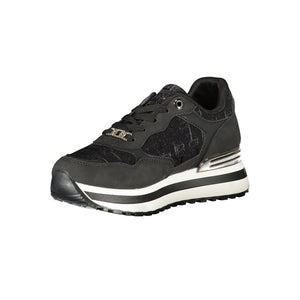 Schwarzer Polyester Damen Sneaker