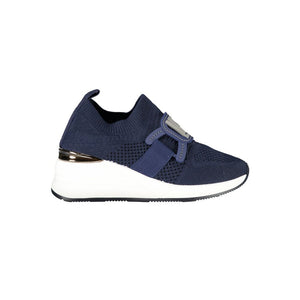 Blaue Polyester Damen Sneaker