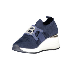Blaue Polyester Damen Sneaker