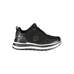 Schwarzer Polyester Damen Sneaker