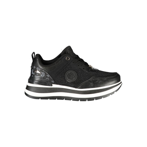 Schwarzer Polyester Damen Sneaker