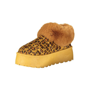 Brauner Polyester Damen Sneaker