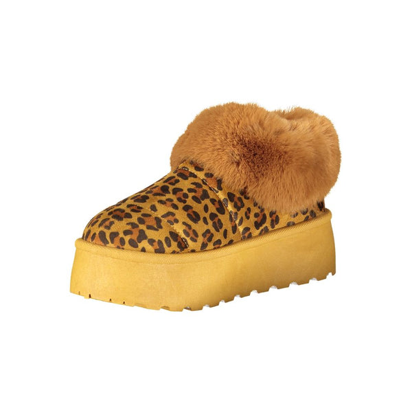 Brauner Polyester Damen Sneaker