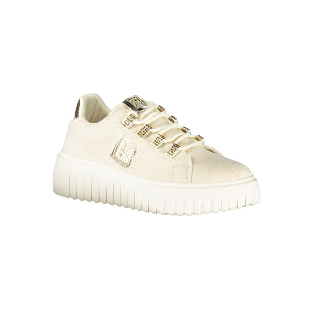Beige Polyester Damen Sneaker