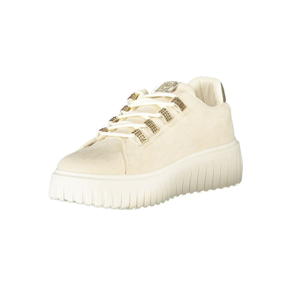 Beige Polyester Damen Sneaker