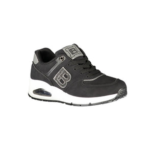 Schwarzer Polyester Damen Sneaker