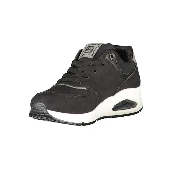 Schwarzer Polyester Damen Sneaker