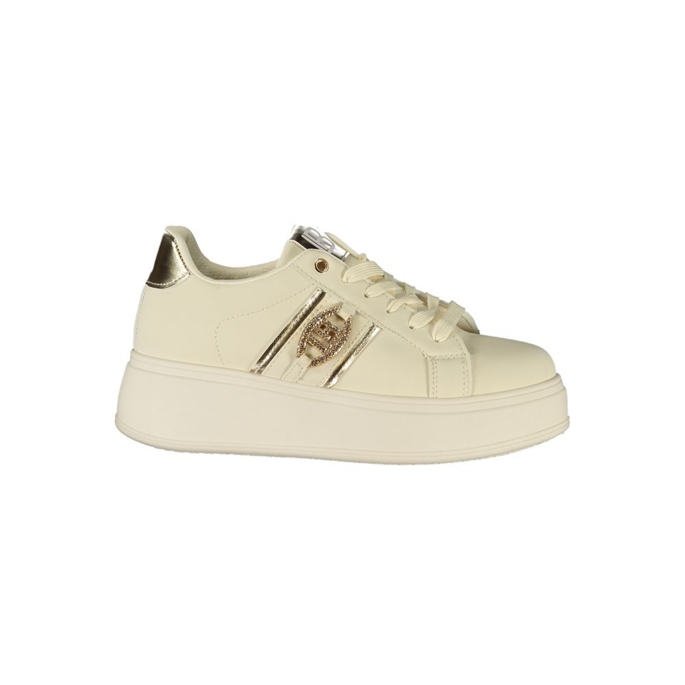 Beige Polyester Damen Sneaker