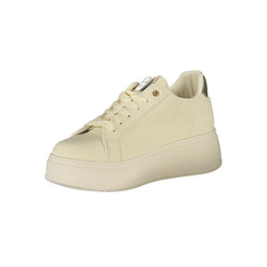 Beige Polyester Damen Sneaker