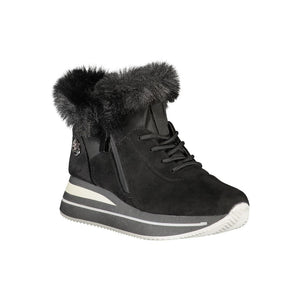 Schwarzer Polyester Damen Sneaker