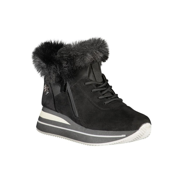 Schwarzer Polyester Damen Sneaker