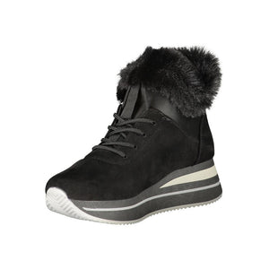 Schwarzer Polyester Damen Sneaker