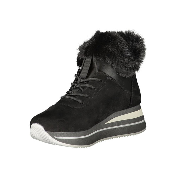 Schwarzer Polyester Damen Sneaker