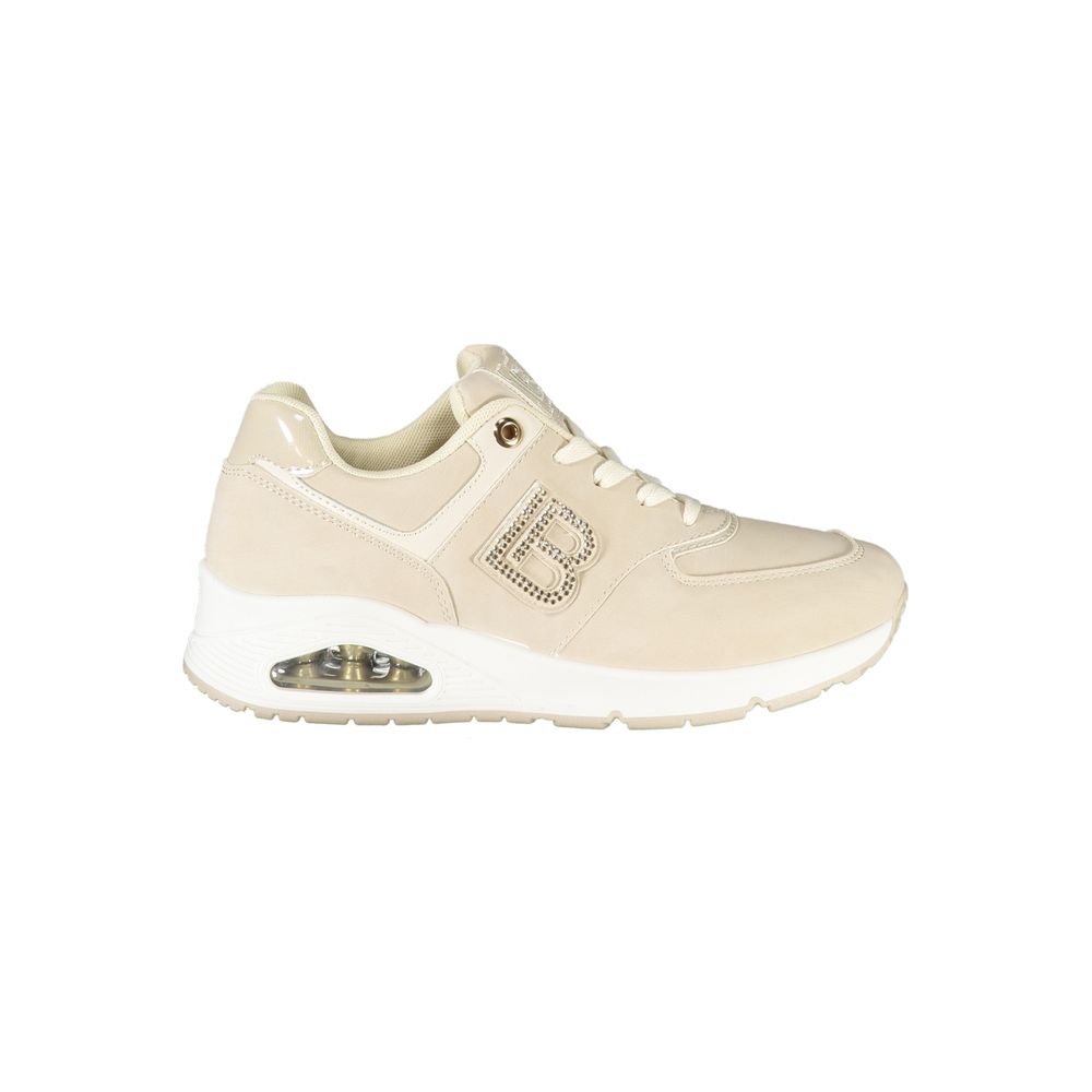 Beige Polyester Damen Sneaker