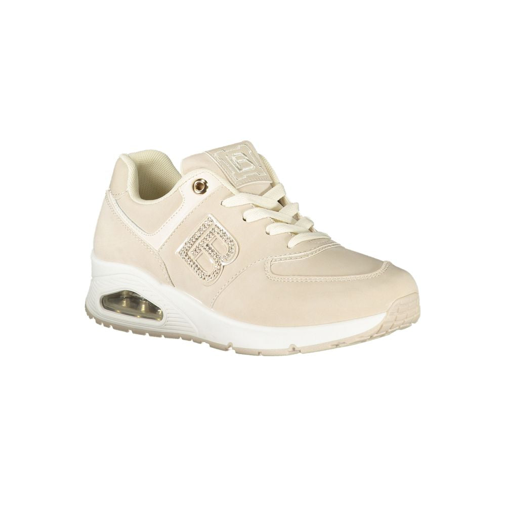 Beige Polyester Damen Sneaker
