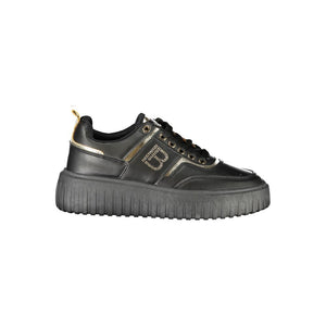 Schwarzer Polyester Damen Sneaker