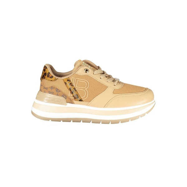 Brauner Polyester Damen Sneaker
