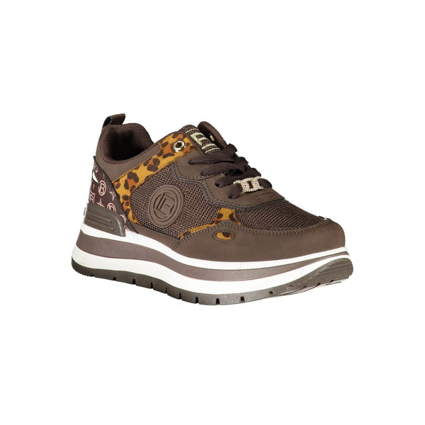 Brauner Polyester Damen Sneaker