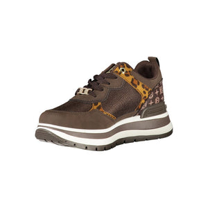 Brauner Polyester Damen Sneaker