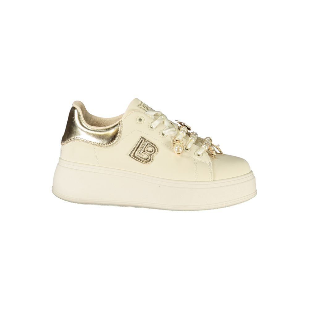 Beige Polyester Damen Sneaker