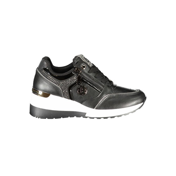 Schwarzer Polyester Damen Sneaker