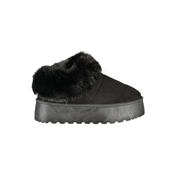 Schwarzer Polyester Damen Sneaker