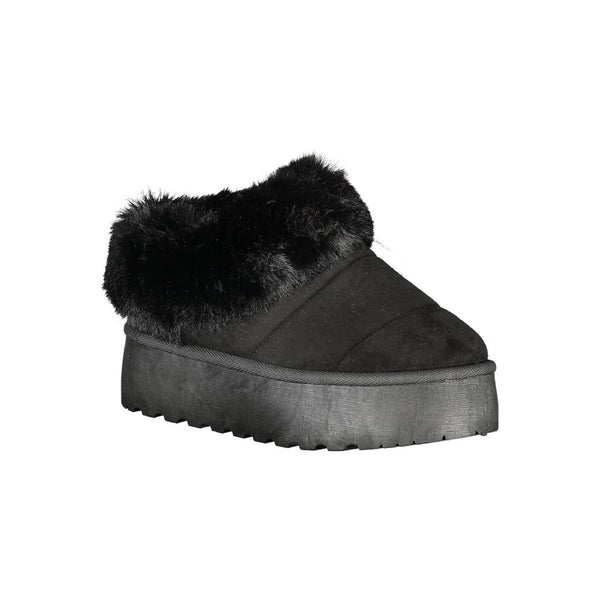 Schwarzer Polyester Damen Sneaker