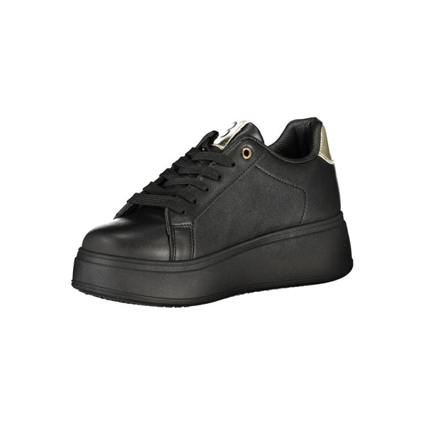 Schwarzer Polyester Damen Sneaker