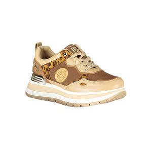 Brauner Polyester Damen Sneaker
