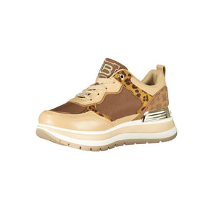 Brauner Polyester Damen Sneaker