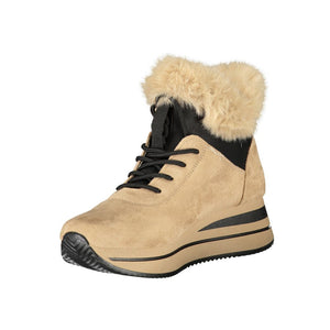 Beige Polyester Damen Sneaker