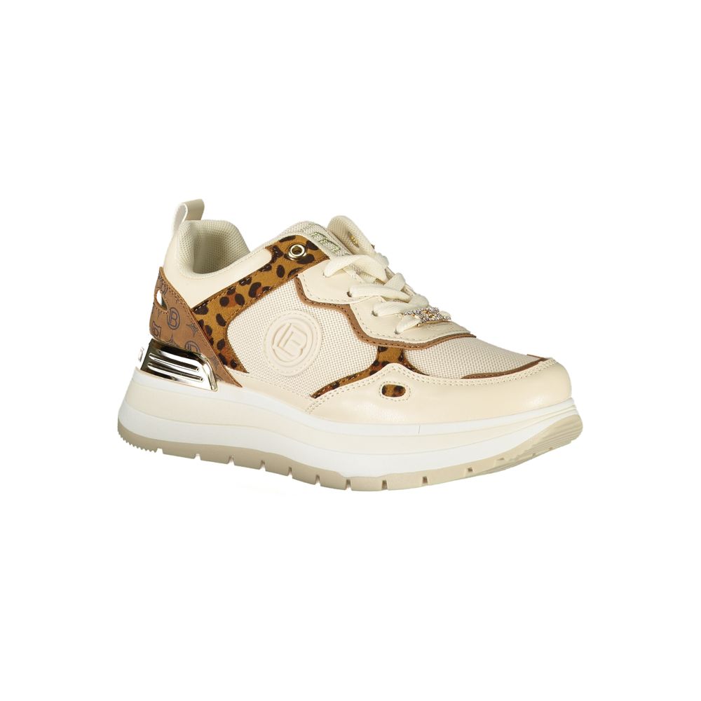 Beige Polyester Damen Sneaker